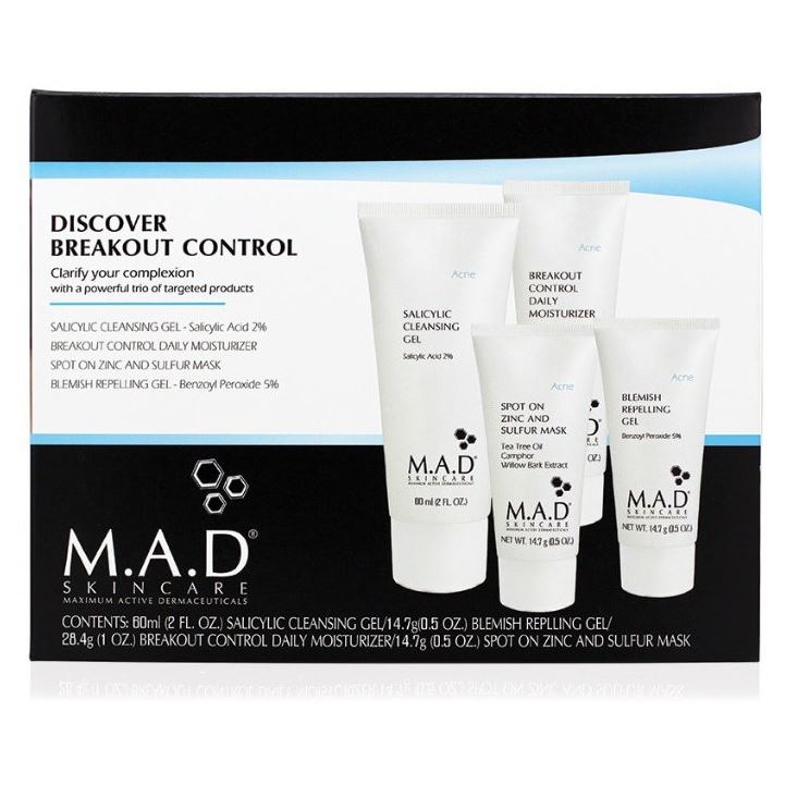 M.A.D Skincare Acne Acne Discovery Kit Дорожный набор препаратов для жирной, комбинированной и кожи с акне