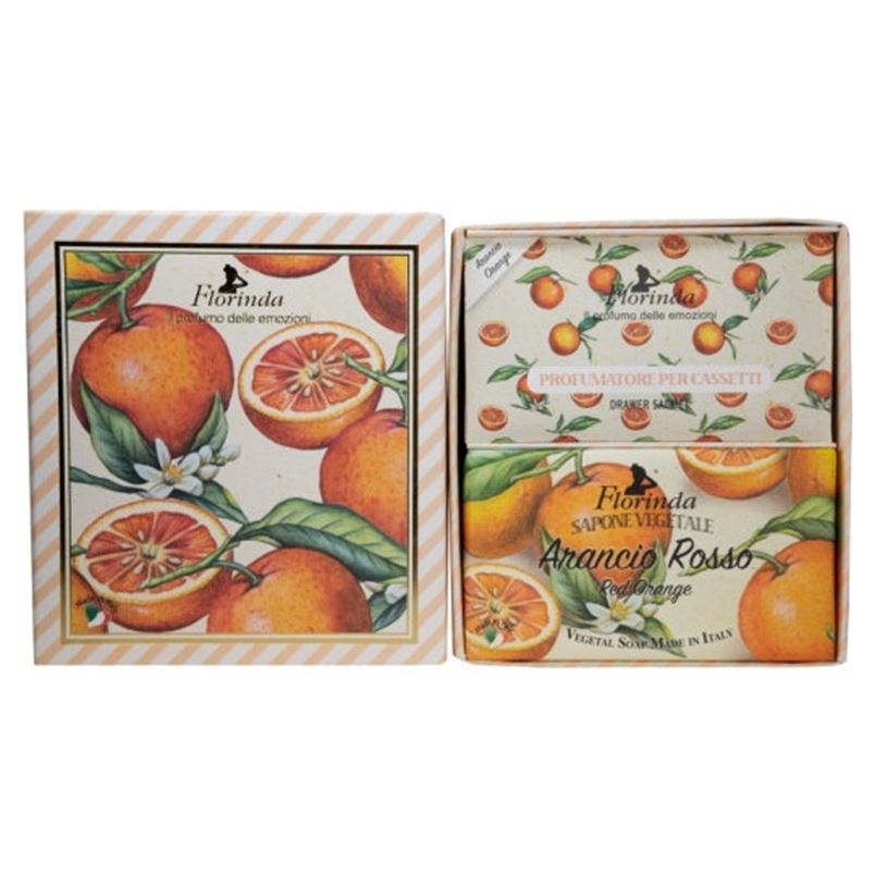 Florinda Passione Di Frutta Passione Di Frutta Arancio Rosso Set Набор Красный апельсин: мыло, саше ароматическое