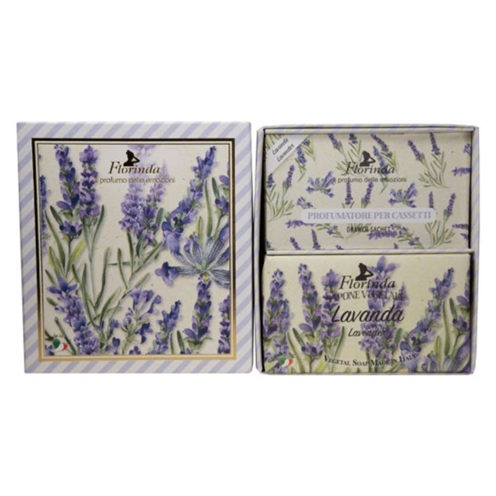 Florinda Magia Dei Fiori Magia Dei Fiori Lavanda Set  Коллекция "Магия цветов" - Набор Лаванда: мыло, саше ароматическое