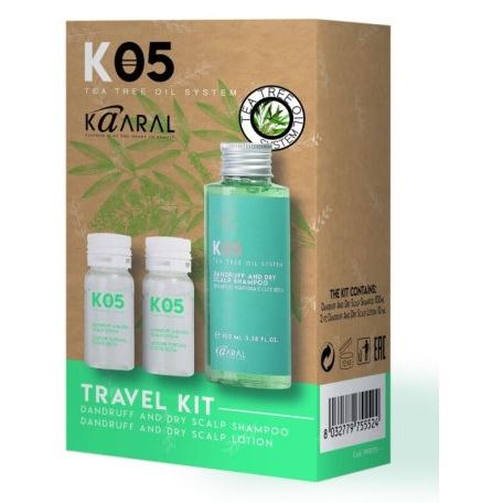 Kaaral K05 hair care Dandruff and Dry Scalp Travel Kit Набор от перхоти для сухой кожи головы