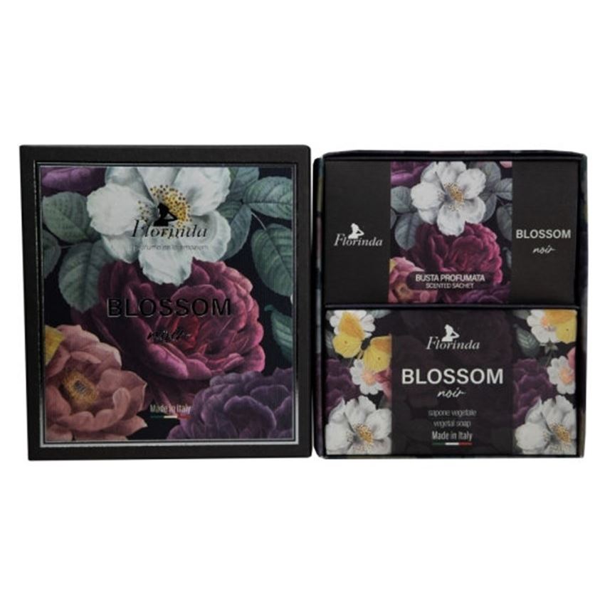 Florinda Blossom Blossom Noir Set  Коллекция "Цветочные ноты" - Набор Ночные цветы: мыло, саше ароматическое