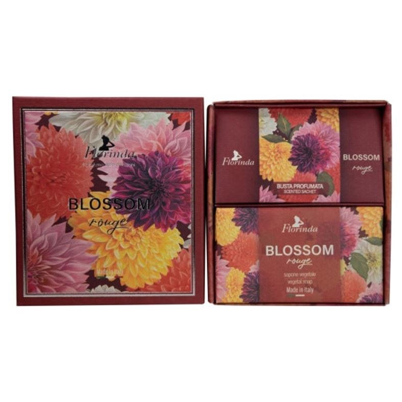 Florinda Blossom Blossom Rouge Set Коллекция "Цветочные ноты" - Набор Алые цветы: мыло, саше ароматическое