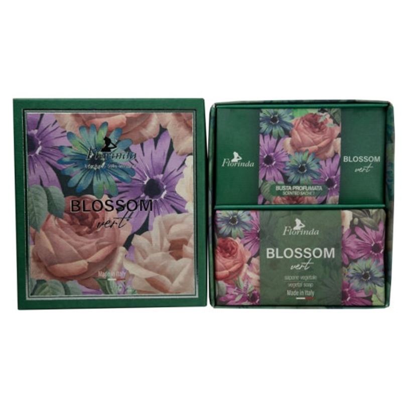 Florinda Blossom Blossom Vert Set Коллекция "Цветочные ноты" - Набор Зеленые Цветы: мыло саше ароматическое