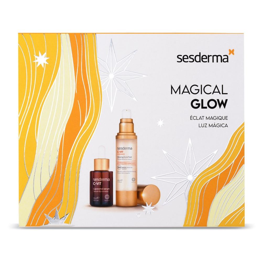 Sesderma Anti-Age Magical Glow Christmas Pack Подарочный набор: сыворотка липосомальная  с витамином С, флюид для сияния кожи