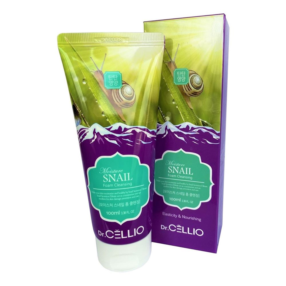 Dr.Cellio Cleansing G70 Moisture Snail Foam Cleansing Пенка для умывания с муцином улитки