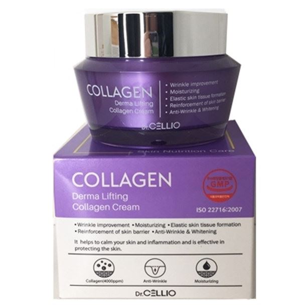 Dr.Cellio Face Care Collagen Derma Lifting Collagen Cream Восстанавливающий крем для лица