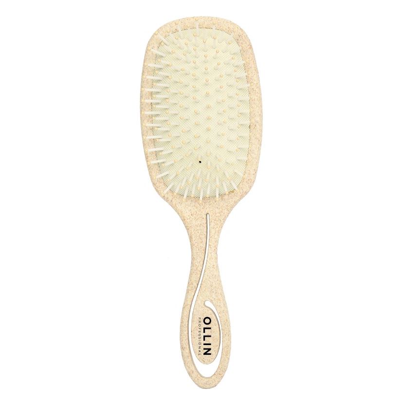 Ollin Professional Accessories Flexible Щетка массажная рямоугольная, нейлоновые штифты Щетка массажная рямоугольная, нейлоновые штифты, бежевая