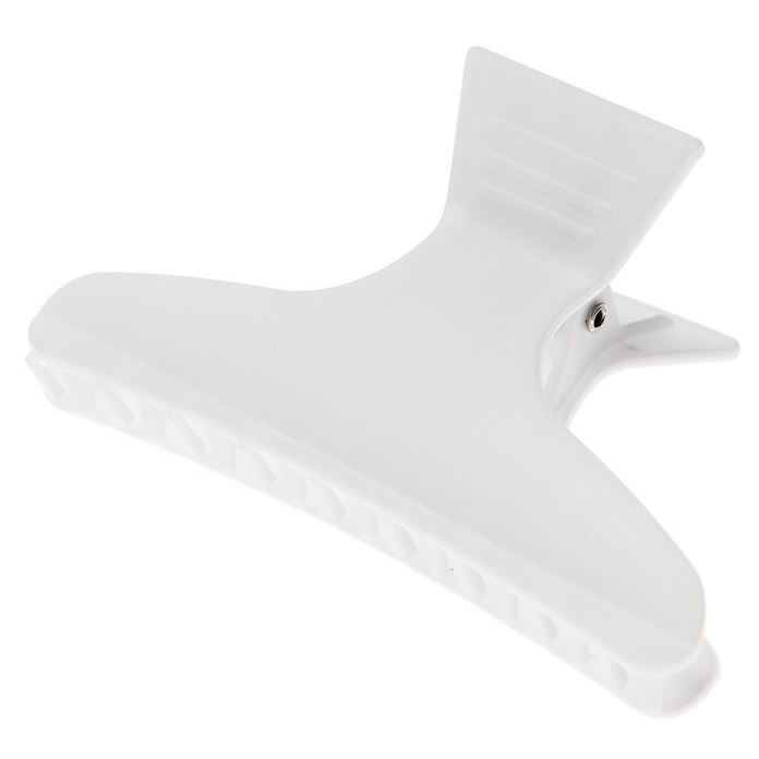 Harizma Professional Аксессуары h10896-01 Зажим для волос "бабочка" белые 12 шт/уп Зажим для волос "бабочка" белые 12 шт/уп