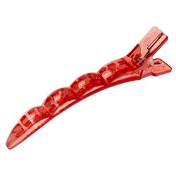 h10897-05 Зажим для волос пластиковые розовые 6 шт/уп