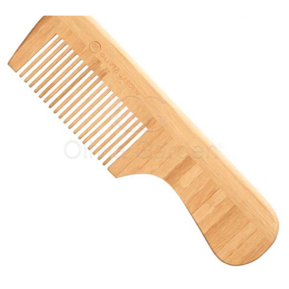 Olivia Garden Щетки и расчески для волос ID1052 Расческа бамбуковая Bamboo Touch С3 Bamboo Touch Comb 3 с ручкой редкозубая
