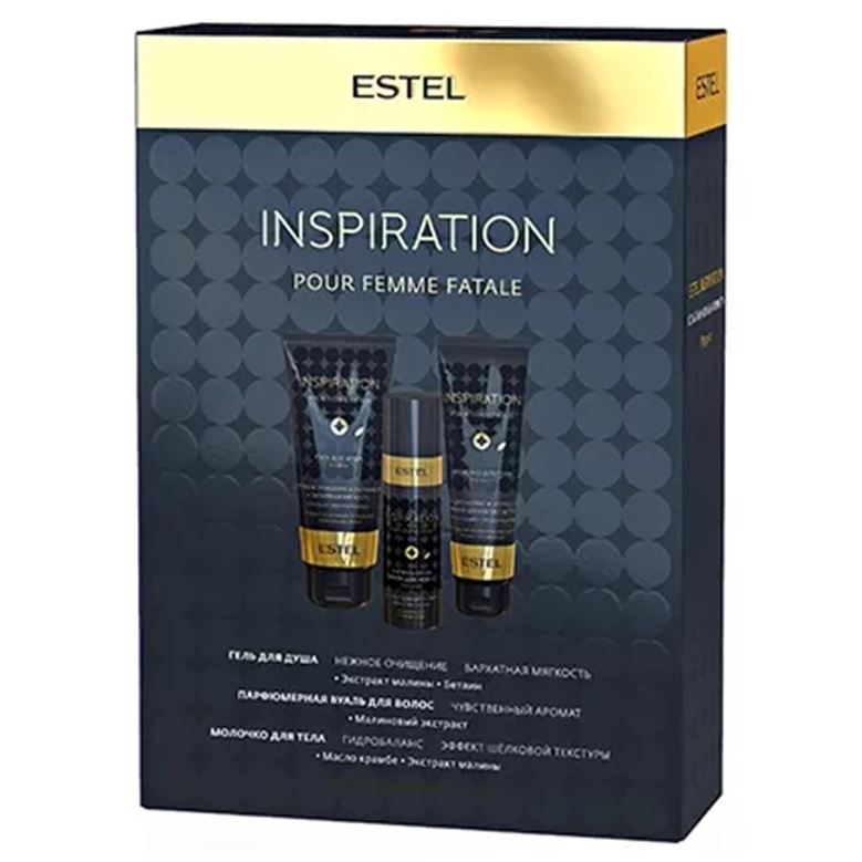 Estel Professional Inspiration  Inspiration Компаньоны аромата Набор: гель для душа, парфюмерная вуаль для волос, молочко для тела