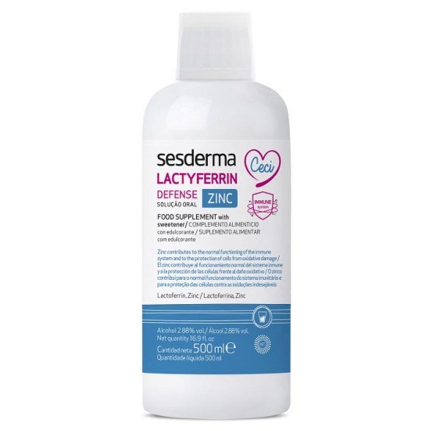 Sesderma Additive Lactyferrin Defense Zinc Foot Supplement With Sweetener БАД питьевой Лактиферрин Дефенс Цинк