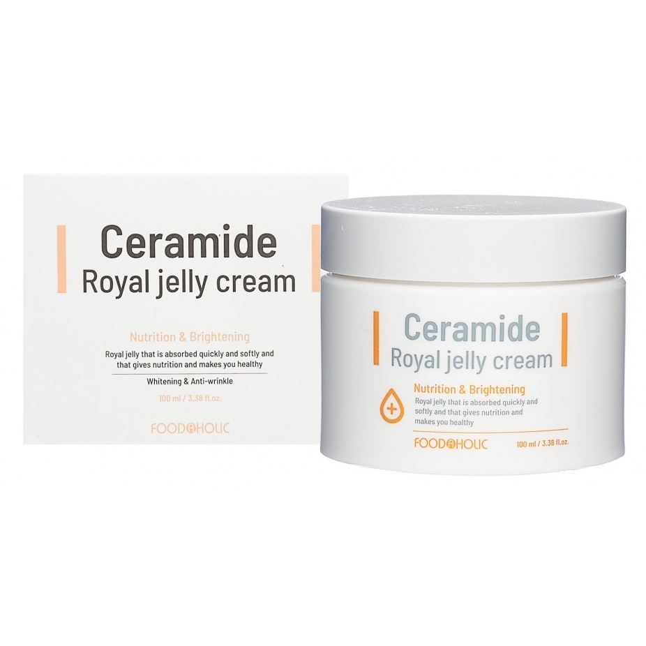 FoodaHolic Face Care Ceramide Royal Jelly Cream Антивозрастной функциональный крем для лица с экстрактом маточного молочка 