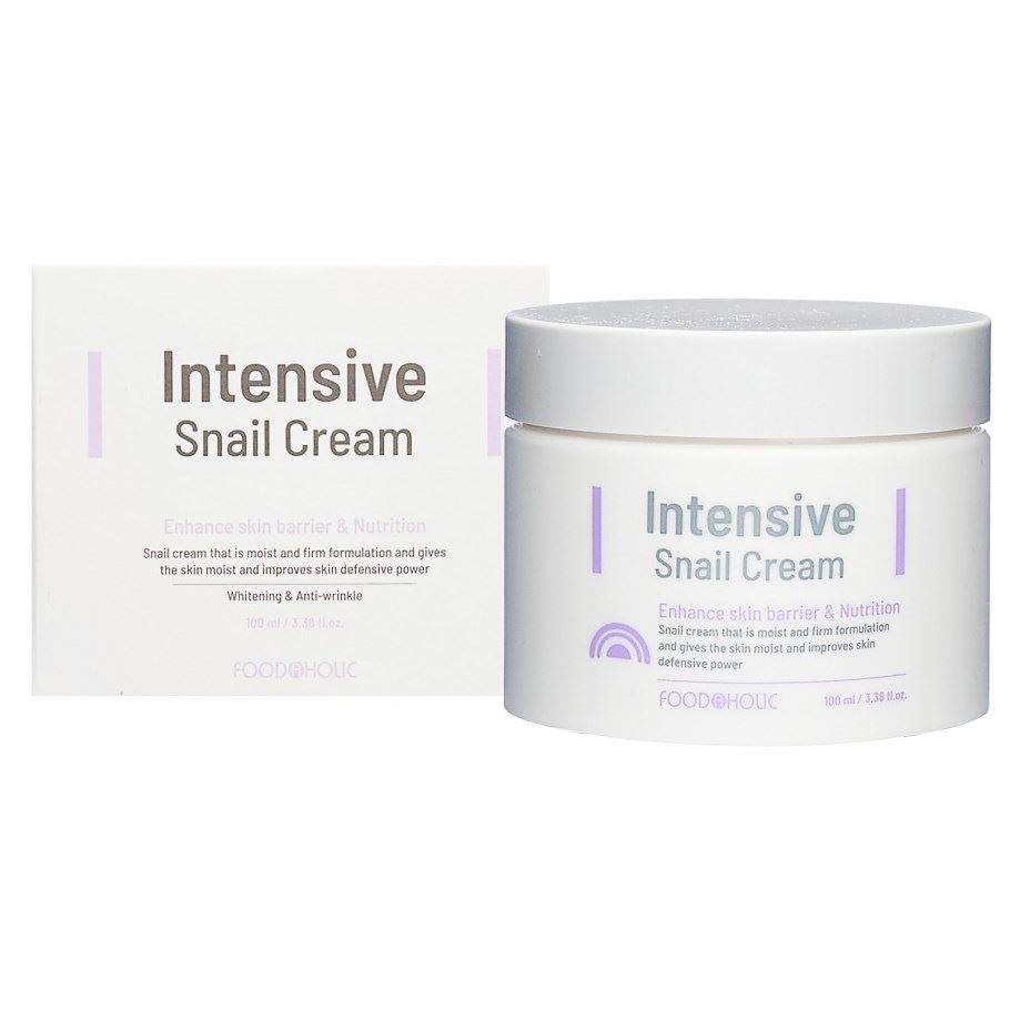 FoodaHolic Face Care Intensive Snail Cream Антивозрастной функциональный крем для лица с муцином улитки 