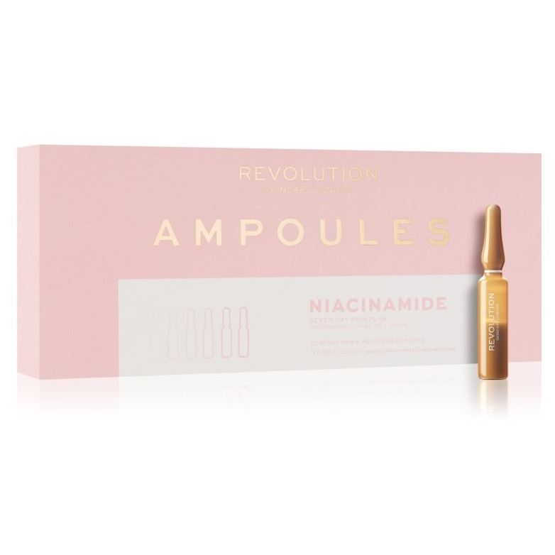 Revolution Skincare Skin Care Ampoules Niacinamide Seven Day Skin Plan Ампулы для создания ровного тона лица 