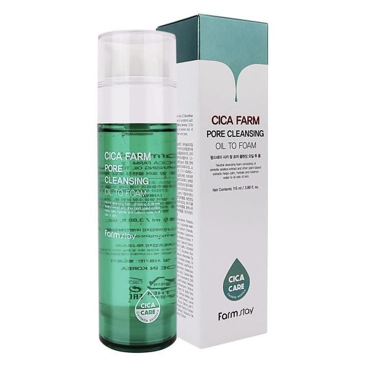 FarmStay Cleansing Cica Farm Pore Cleansing Oil To Foam Гидрофильное масло-пенка с центеллой азиатской