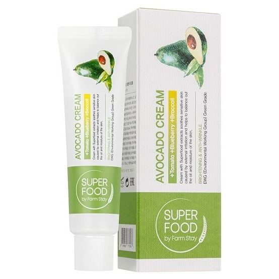 FarmStay Skin Care Super Food Avocado Cream Крем питательный суперфуд с авокадо