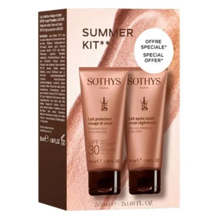 Sothys Sun Care Summer Kit Промо-набор "Солнечная линия: эмульсия для лица и тела, молочко для тела