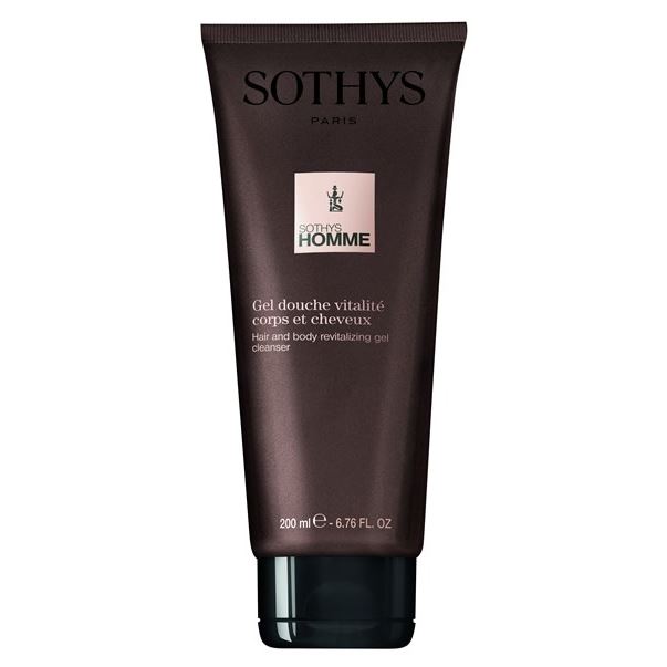 Sothys Homme Hair And Body Revitalizing Gel Cleanser  Ревитализирующий гель-шампунь для волос и тела 