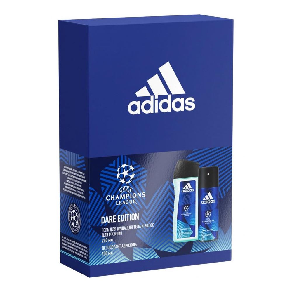 Adidas Fragrance Набор FY22 Uefa 6 Дезодорант и гель для душа  Набор: Дезодорант и гель для душа Аромат группы фужерно-цитрусовые