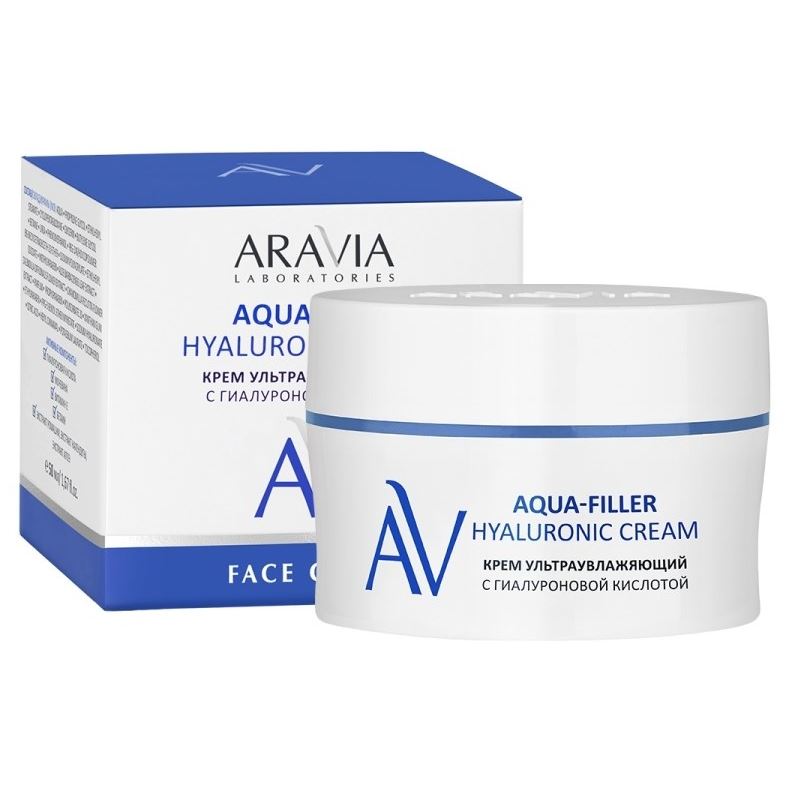 Aravia Professional Laboratories Aqua-Filler Hyaluronic Cream Крем ультраувлажняющий с гиалуроновой кислотой 