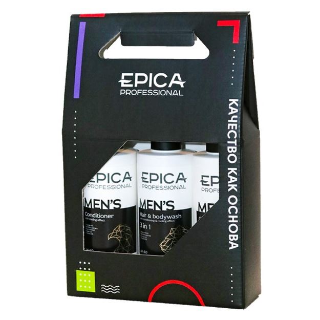 Epica Professional For Men Men's Set Набор: шампунь, кондиционер, универсальный шампунь 3 в 1