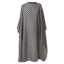 h10882B-1 Накидка парикмахерская 140х160см "Орнамент" чёрный