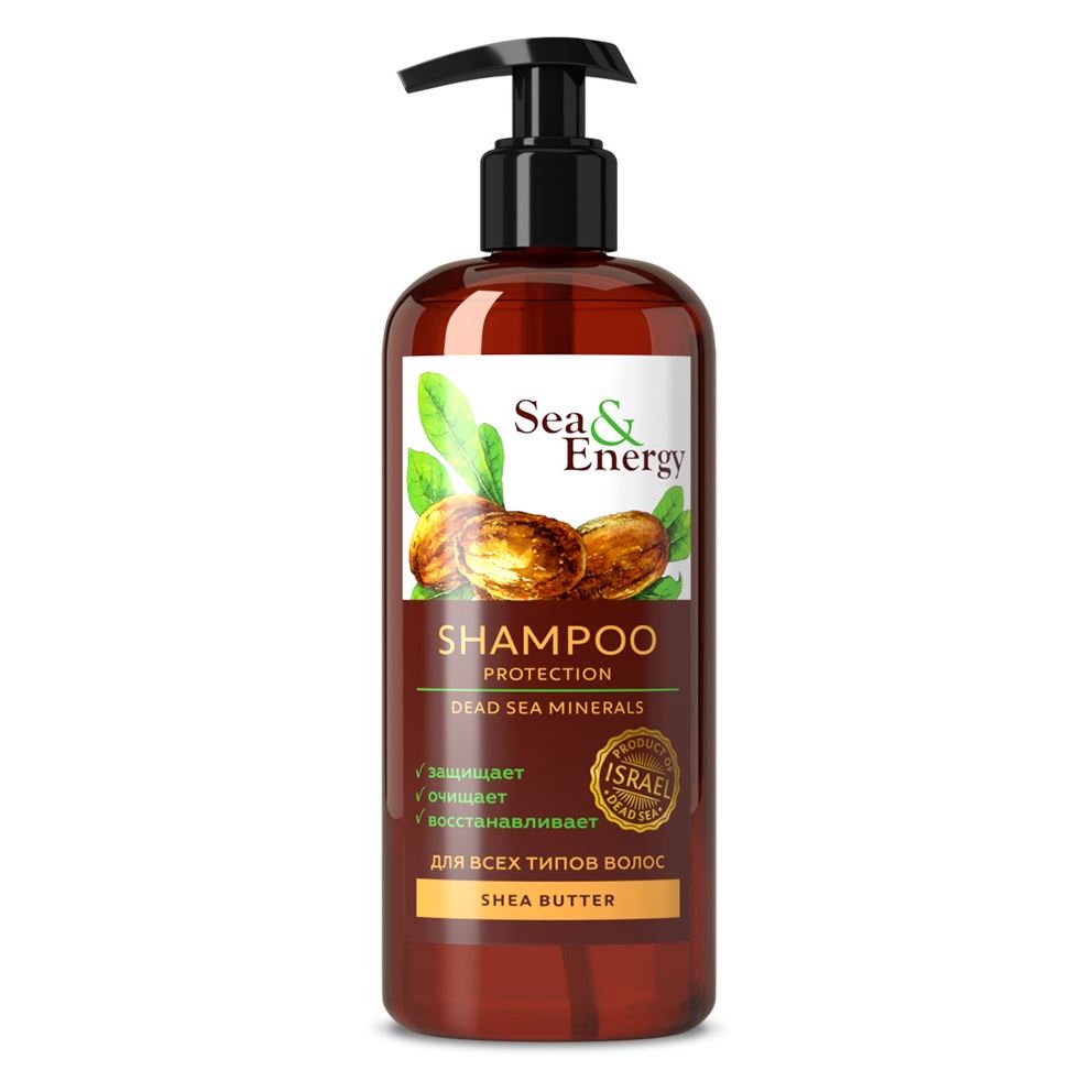 Sea & Energy Hair Care Shampoo Protection Shea Butter Шампунь для восстановления поврежденных волос с маслом ши