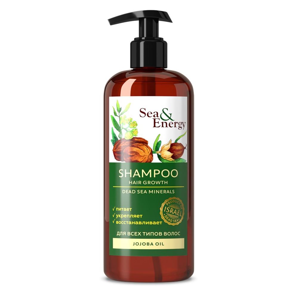 Sea & Energy Hair Care Shampoo Hair Growth Jojoba Oil Шампунь для улучшения роста волос с маслом жожоба