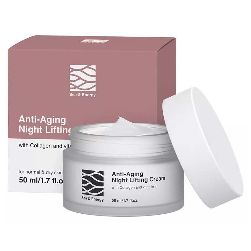 Sea & Energy Skin Care Anti-Aging Night Lifting Cream With Collagen And Vitamin E Антивозрастной ночной крем-лифтинг с 
коллагеном и витамином Е