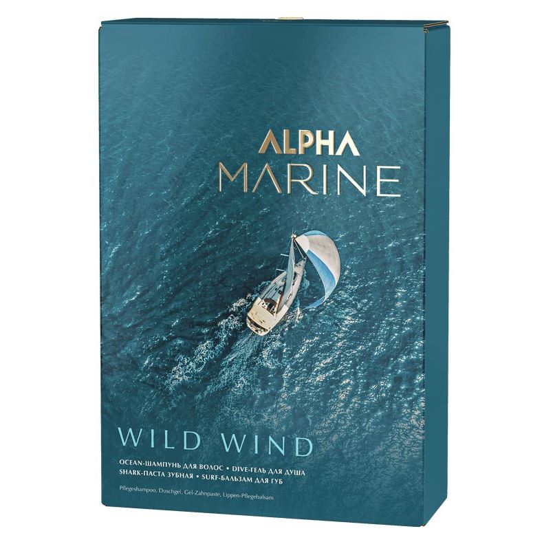 Estel Professional Alpha Homme Alpha Marine Wild Wind Набор Набор: шампунь, гель для душа, бальзам для губ, зубная паста