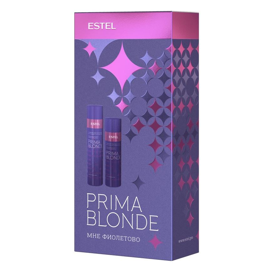 Estel Professional Otium Prima Blonde Набор "Мне фиолетово" 
для холодных оттенков блонд Набор: шампунь, серебристый бальзам для холодных оттенков блонд