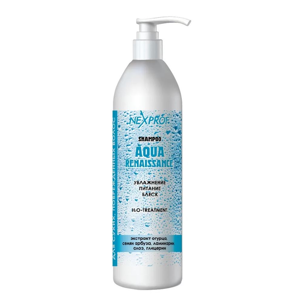 Nexprof (Nexxt Professional) Craft Highway Shampoo Aqua Renessance Н2О Treatment Шампунь – аква ренессанс: увлажнение, питание волос Шампунь – аква ренессанс: увлажнение, питание волос