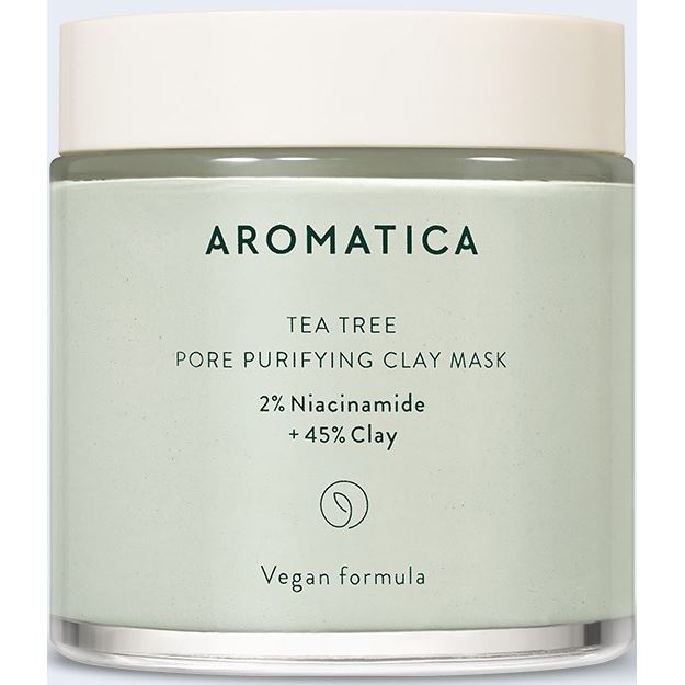 Aromatica Face Care Tea tree Pore Purifying Clay Mask 2% Niacinamide + 45% Clay  Маска для лица