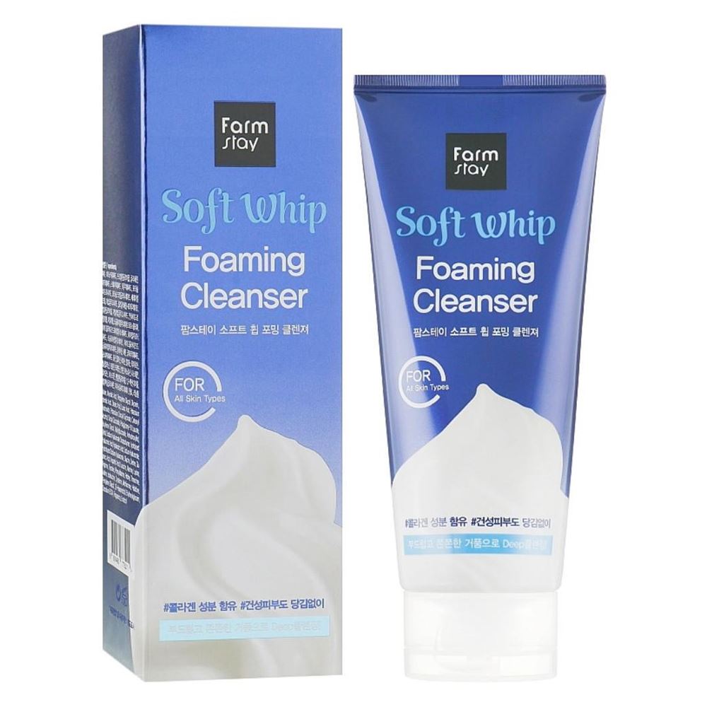 FarmStay Cleansing Soft Whip Foaming Cleanser  Пенка мягкая очищающая