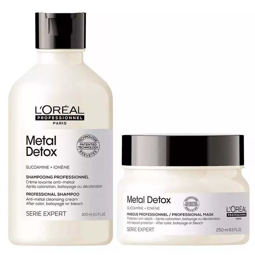L'Oreal Professionnel Expert Lipidium Набор Metal Detox Set Премиальный Набор для восстановления окрашенных волос: шампунь, маска