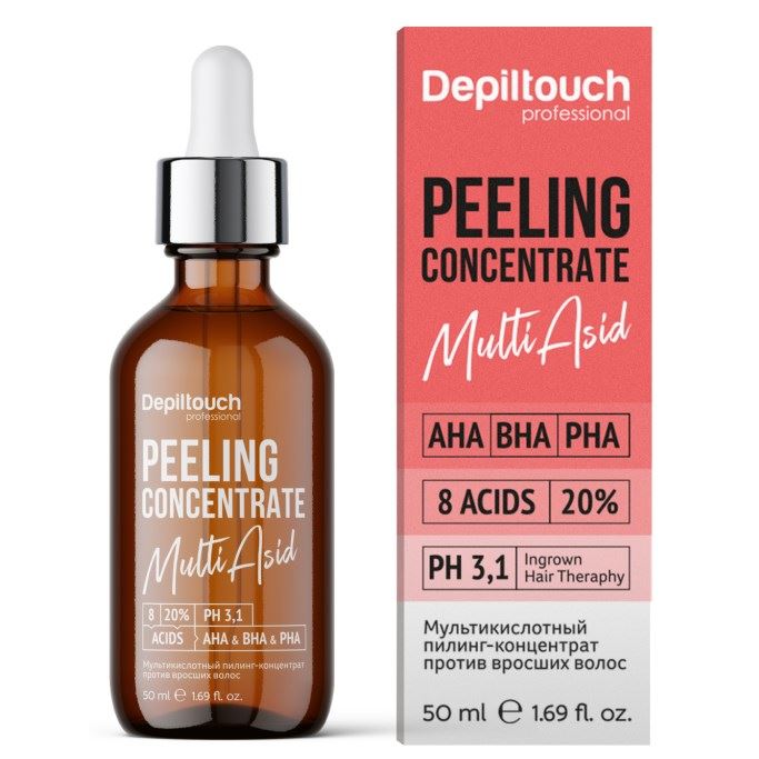 Depiltouch Уход за кожей  Exclusive series Peeling Concentrate Multi Asid Мультикислотный пилинг-концентрат против вросших волос