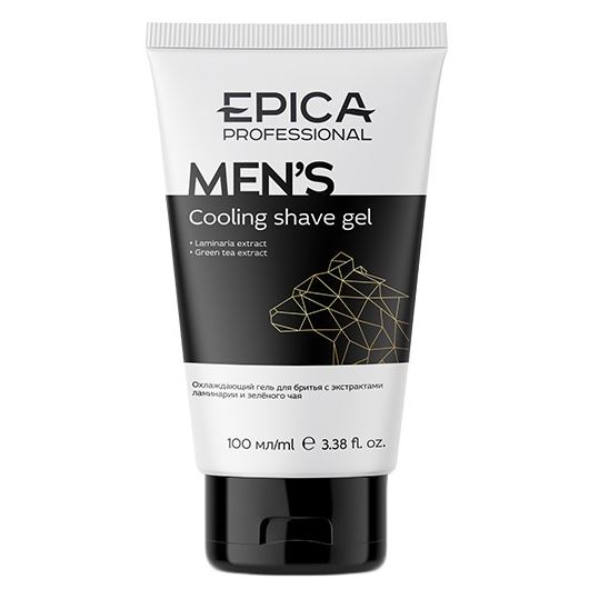 Epica Professional For Men Men's Cooling Shave Gel Охлаждающий гель для бритья с экстрактом ламинарии и зеленого чая