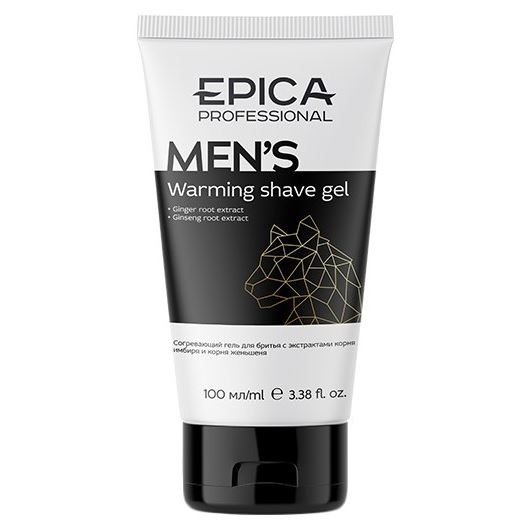Epica Professional For Men Men's Warming Shave Gel Согревающий гель для бритья с экстрактом корня имбиря и женьшеня 