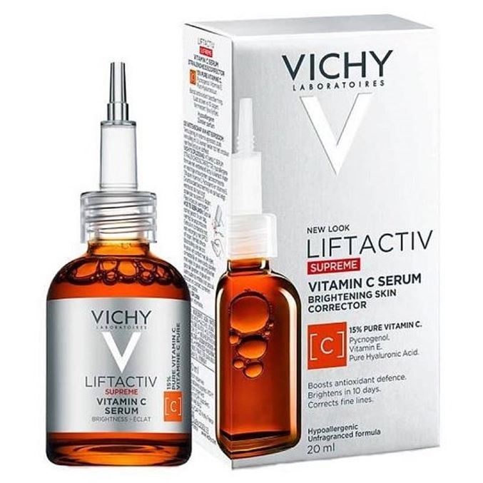 VICHY Liftactiv CxP 40-50 лет Liftactiv Supreme Vitamin C Serum Brightening Skin Corrector Концентрированная сыворотка с витамином С для сияния кожи