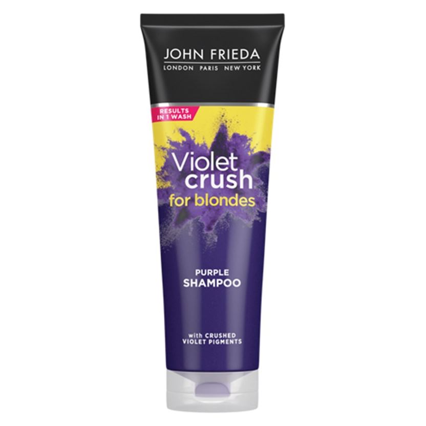 John Frieda Sheer Blonde  Violet Crush For Blondes Purple Shampoo Шампунь с фиолетовым пигментом для нейтрализации желтизны светлых волос