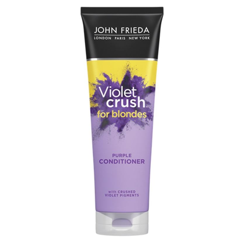 John Frieda Sheer Blonde  Violet Crush For Blondes Purple Conditioner Кондиционер с фиолетовым пигментом для нейтрализации желтизны светлых волос