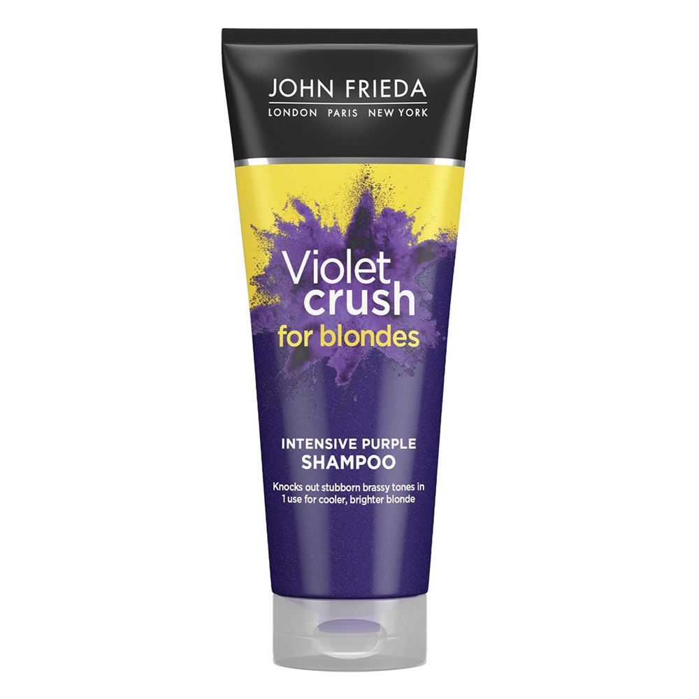 John Frieda Sheer Blonde  Violet Crush For Blondes Intensive Purple Shampoo Интенсивный шампунь с фиолетовым пигментом для нейтрализации желтизны светлых волос