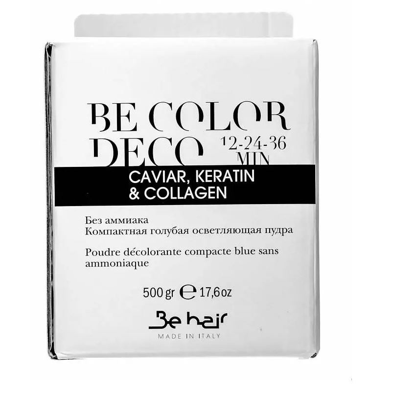 Be Hair Be Color Be Color Deco Blue powder Ammonia Free 12-24-36 Min Пудра для осветления волос без аммиака 12-24-36