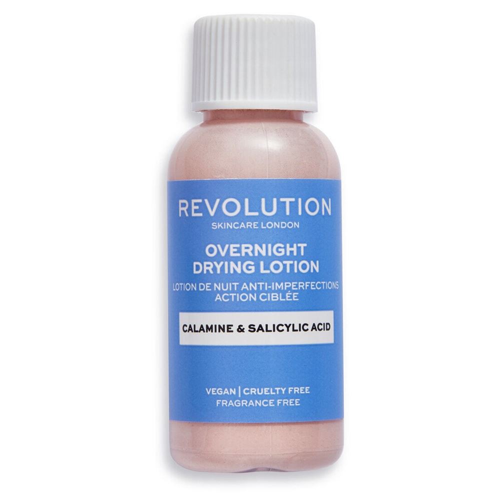 Revolution Skincare Skin Care Salicylic Acid and Calamine Anti Blemish Overnight Drying Lotion Лосьон двухфазный для проблемной кожи 