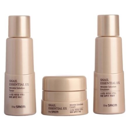The Saem Snail Snail Essential Ex Wrinkle Solution Special Gift 3 Set Набор кремов (Sample) 