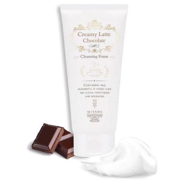 Missha Face Care Creamy Latte Cleansing Foam Chocolate Пенка для лица очищающая 