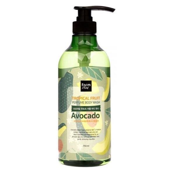FarmStay Skin Care Tropical Fruit Perfume Body Wash Avocado  Гель для душа с экстрактом авокадо