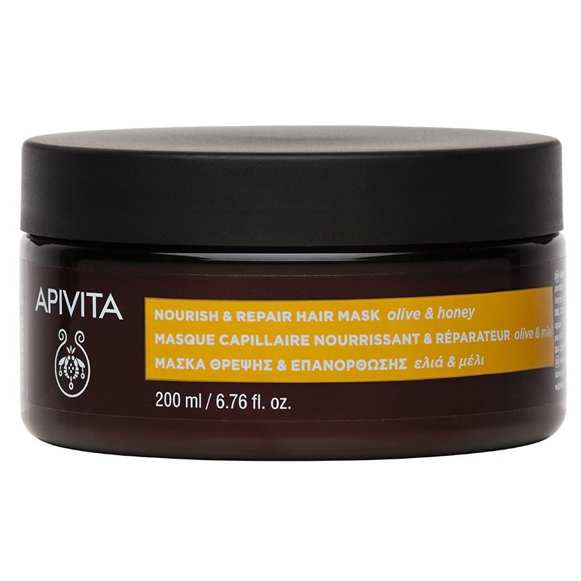 Apivita Hair Care Intense Repair Nourish & Repair Hair Mask Olive & Honey Питательная и восстанавливающая маска для волос с оливой и медом