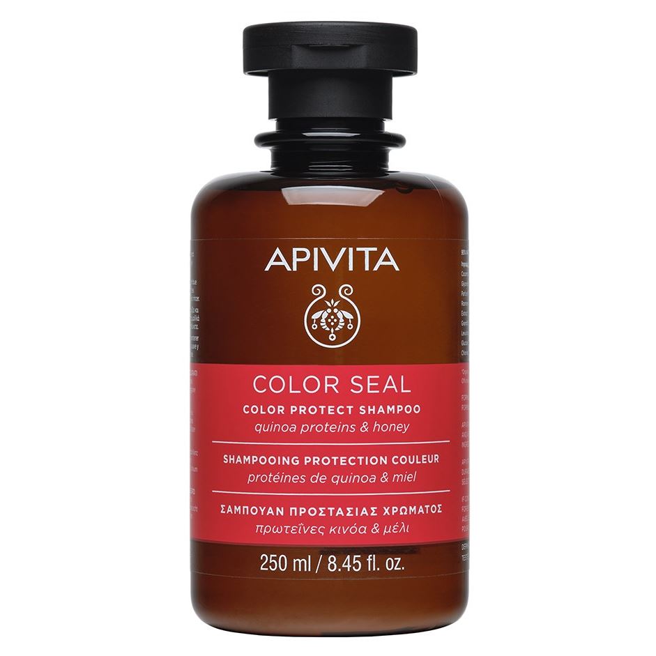 Apivita Hair Care Color Seal Color Protect Shampoo Quinoa Proteins & Honey Шампунь для окрашенных волос с протеинами киноа и медом
